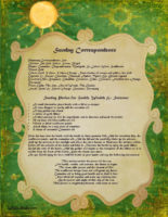 Sunday Correspondence magick information spell page