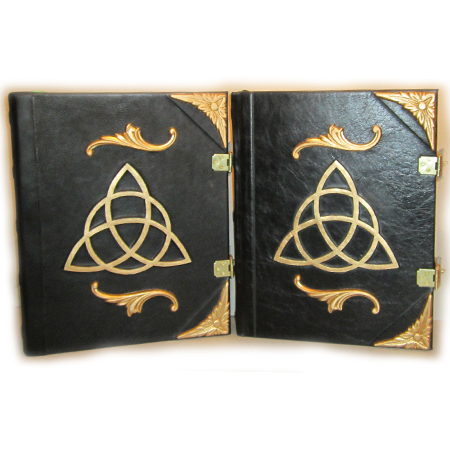 Golden Triquetra Book of Shadows and Magic Grimoire