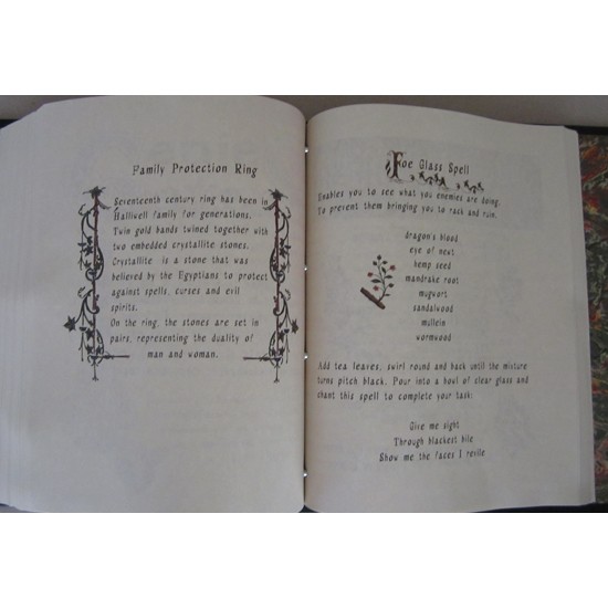 Charmed Book of Shadows Spell Pages